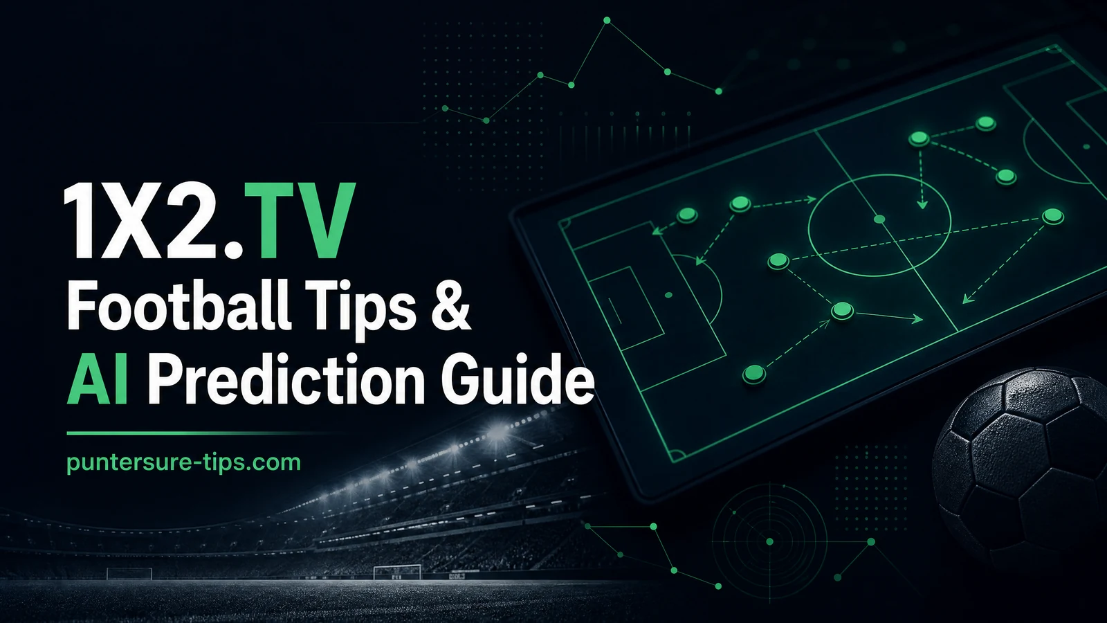 1X2.TV Football Tips & AI Prediction Guide tactical football analytics graphic
