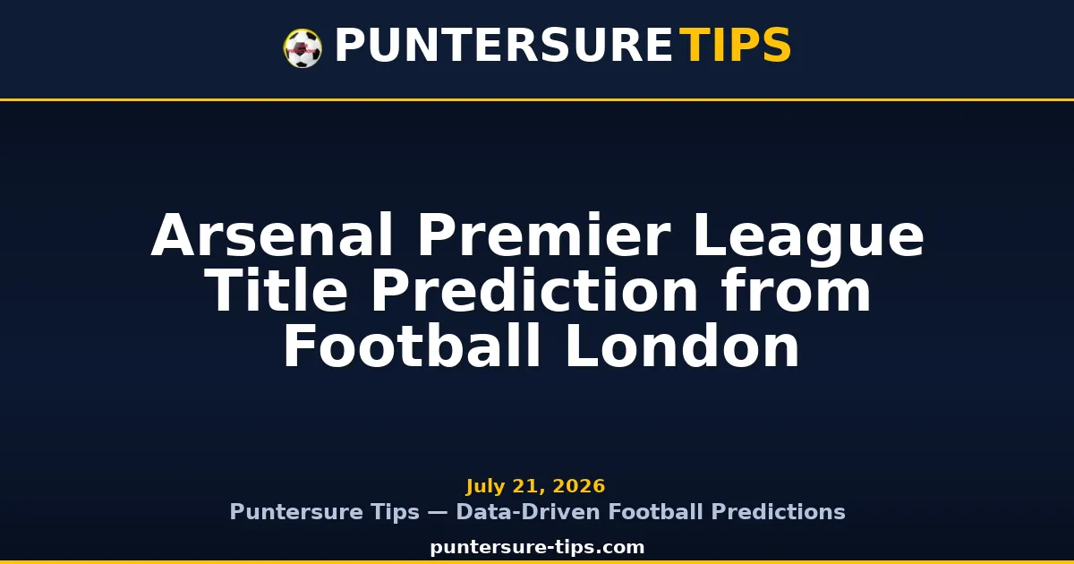 Arsenal players celebrating with Premier League trophy prediction
