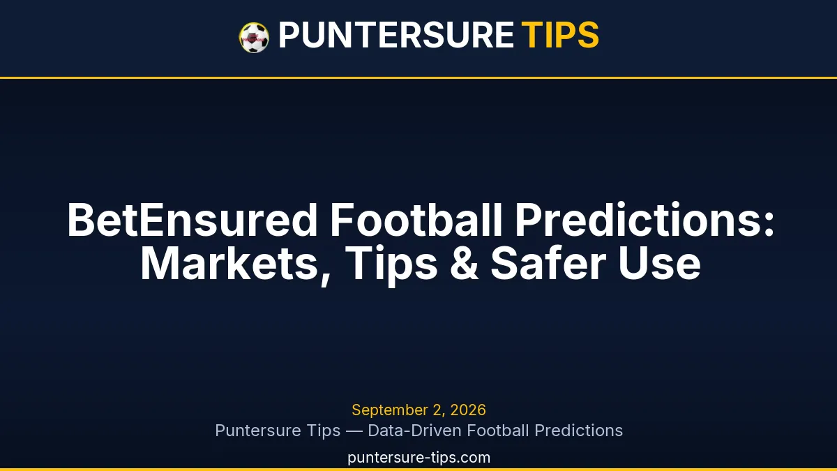 BetEnsured football predictions and football tips guide for African readers