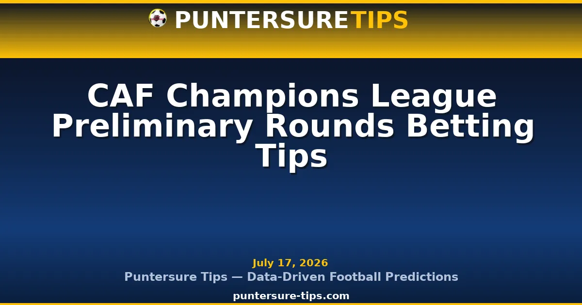 CAF Champions League preliminary rounds betting tips for Kenyan punters