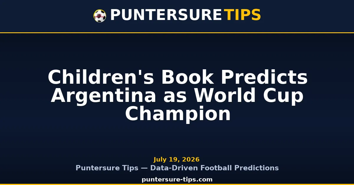 Argentina vs Spain World Cup 2026 final prediction children's book