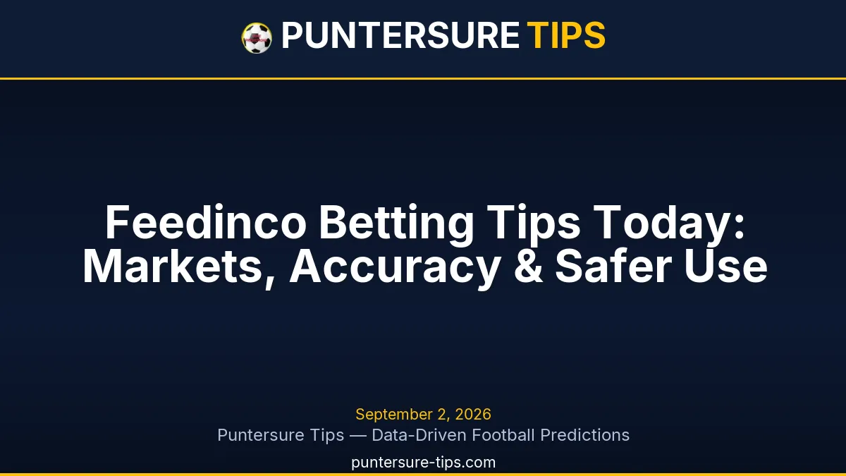 Feedinco betting tips and football prediction guide for African punters