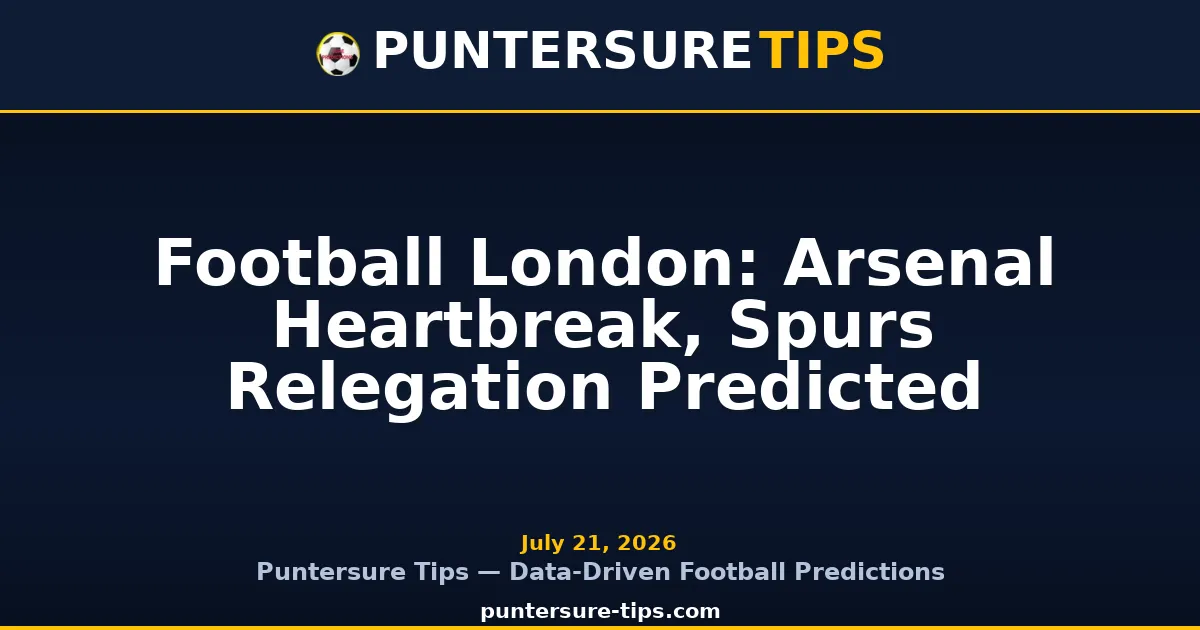 Football London supercomputer prediction Arsenal Tottenham