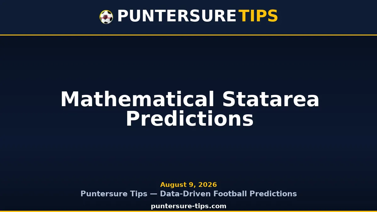 Mathematical Statarea Predictions — Puntersure Tips Guide