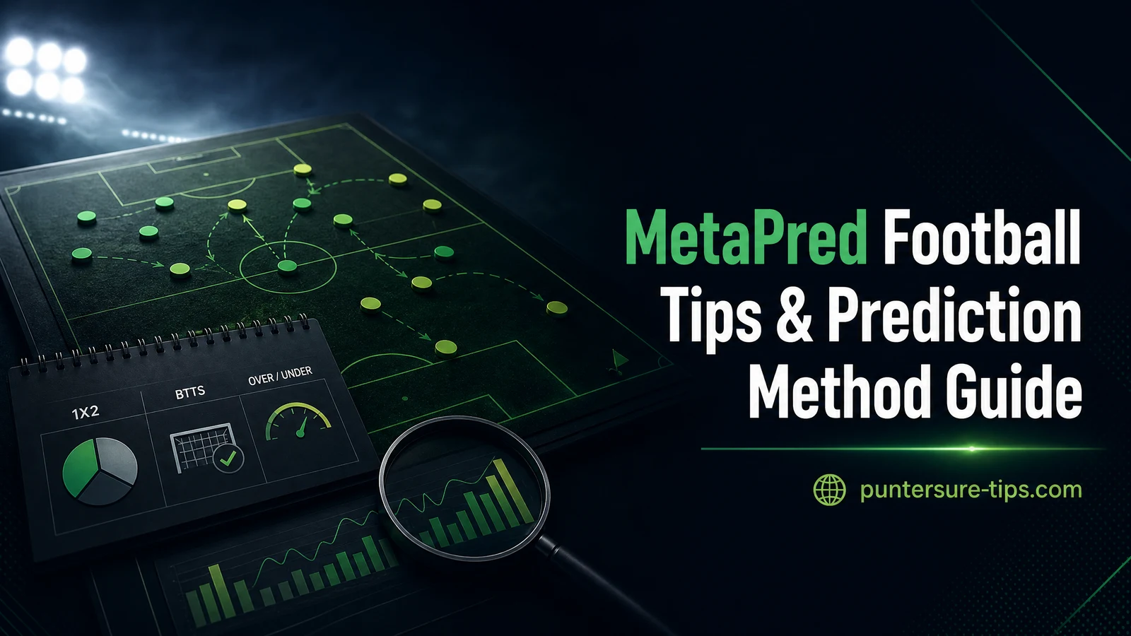 MetaPred Football Tips & Prediction Method Guide statistical football analysis graphic