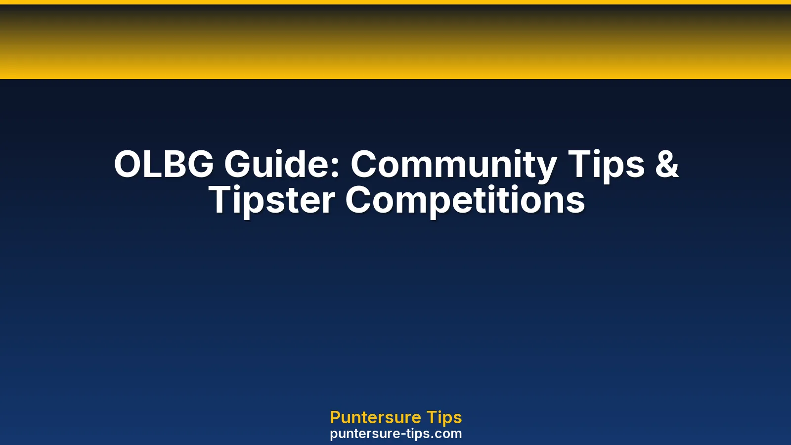 OLBG consensus tips, tipster competitions and bookmaker reviews explained