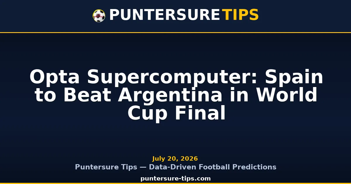 Spain vs Argentina World Cup final 2026 Opta supercomputer prediction