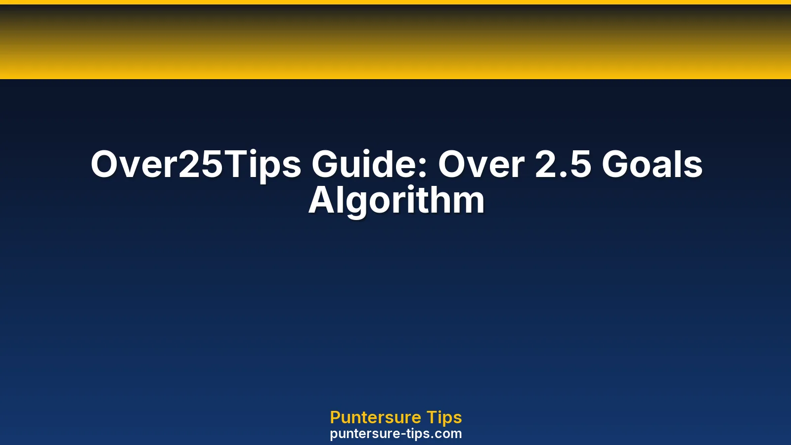 Over25Tips selection criteria, stats database and Premium tier explained