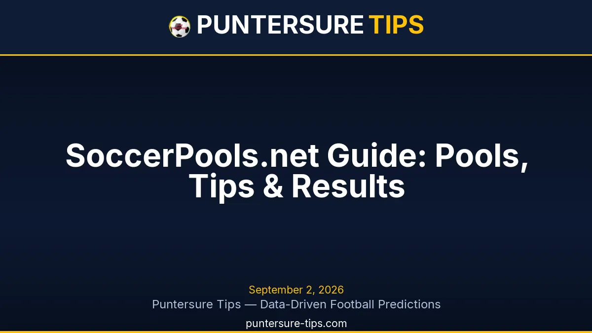 SoccerPools.net soccer pools predictions and results guide graphic