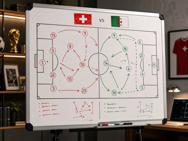 Tactical Whiteboard Analysis for Switzerland vs Algeria