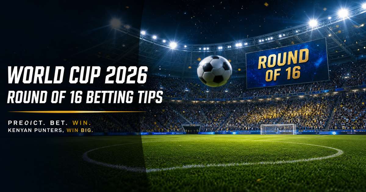 Dramatic stadium view showing World Cup 2026 Round of 16 Betting Tips